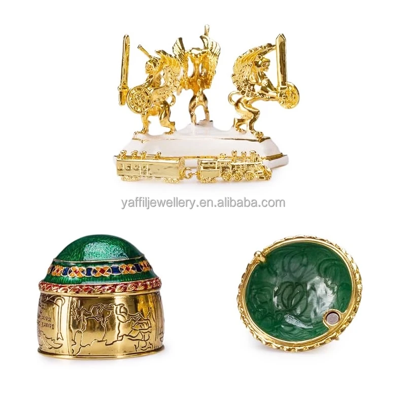 2024 Seven-Color Enamel Jewelry Box Jewelry Metal Craft Jewelry Necklace Ring Storage Box