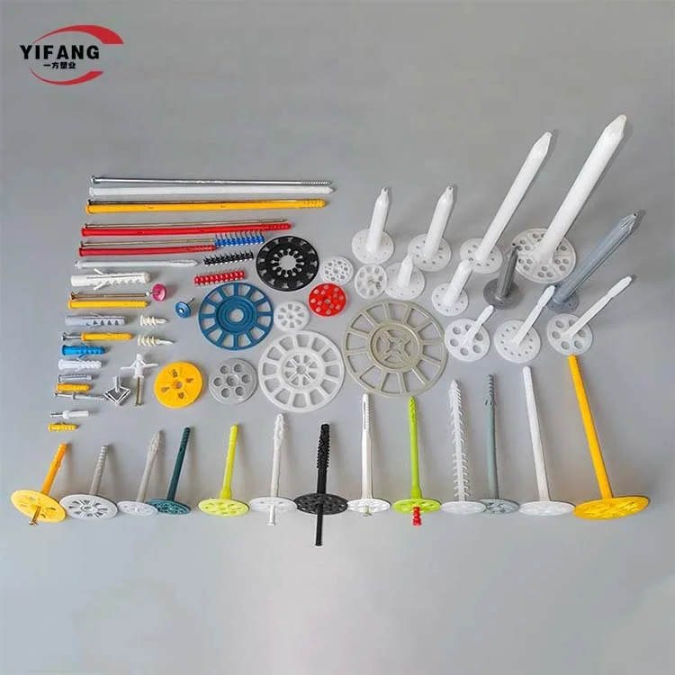 HDPE Insulation Fixing Plug With Plastic Nail Wall Anchor