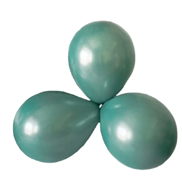 Хорошо, 50 шт в наборе, ретро-зеленой фасоли жемчужный шар Globos юбилей украшения с воздушными шарами