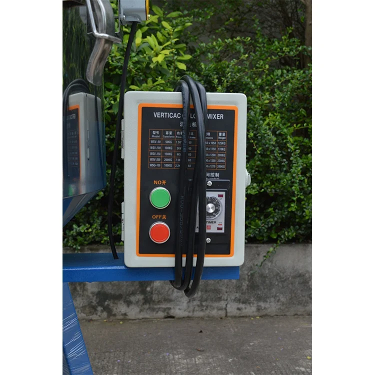 Высокопроизводительный промышленный вертикальный пластиковый цветной миксер из нержавеющей стали, пластиковые гранулы, смешивающая машина