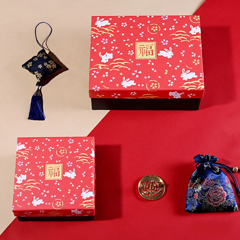 Original Rectangular Large Wedding Candy Japanese Style Birthday Gift Box