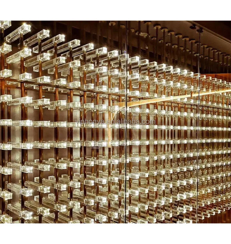 Hot Selling Wine Bottle Organizer & Decor Stand Wall Mounted Wine Rack Wall Mounted with LED Acrylic or Stainless Steel Metal