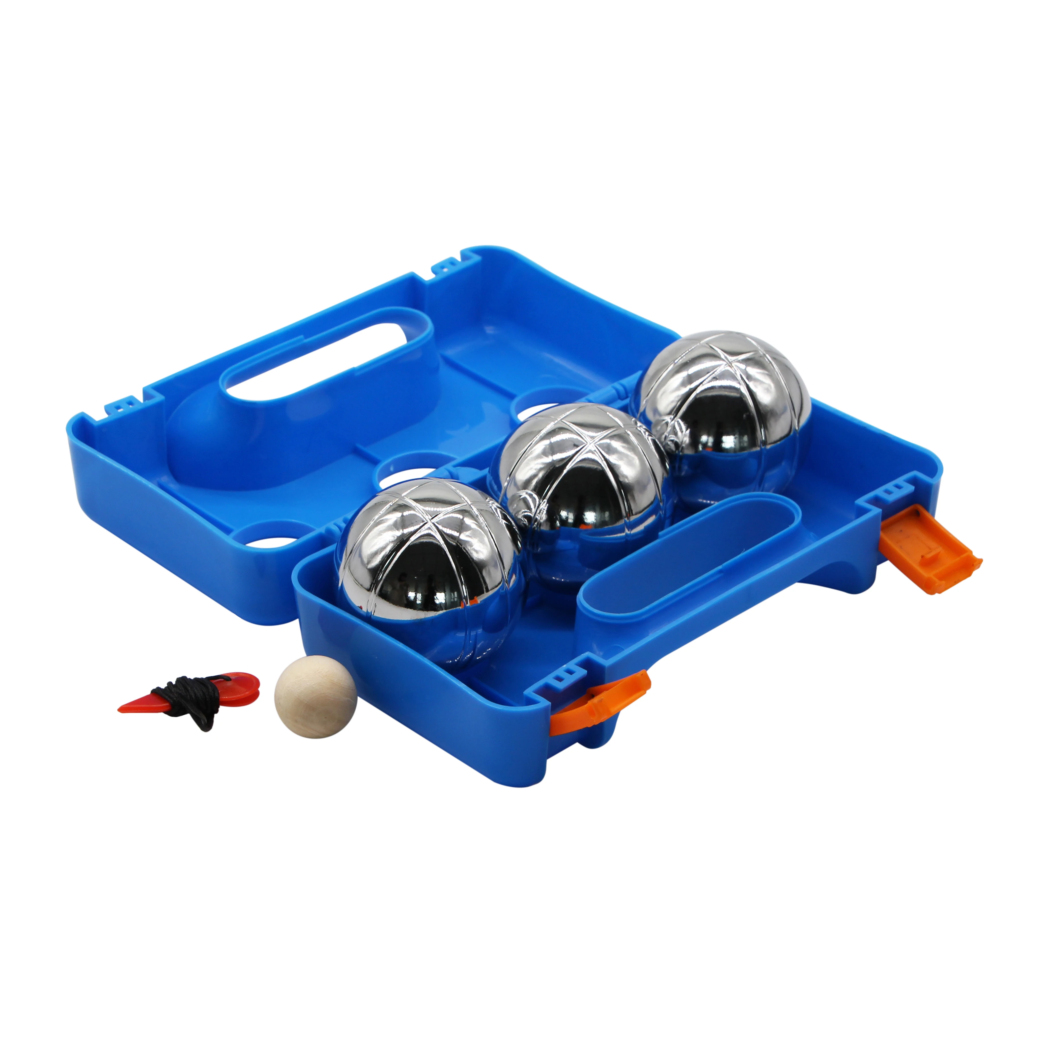 Hot Sale with Case Petanque Boules Ball Pool Red Wooden Case, Then Packing in Carton Steel with Chrome Plating 1000 Sets Xingang