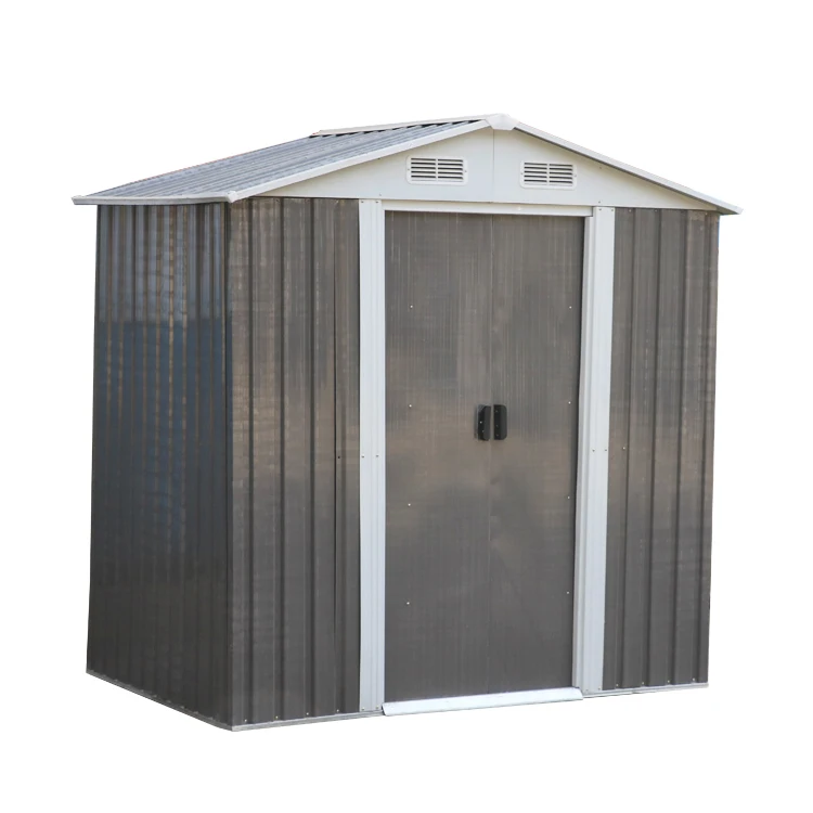 Galvanized steel Garden Shed Buildings Tool Kit Storage House Outdoor Garden Storage Metal Shed flatpack large garage house