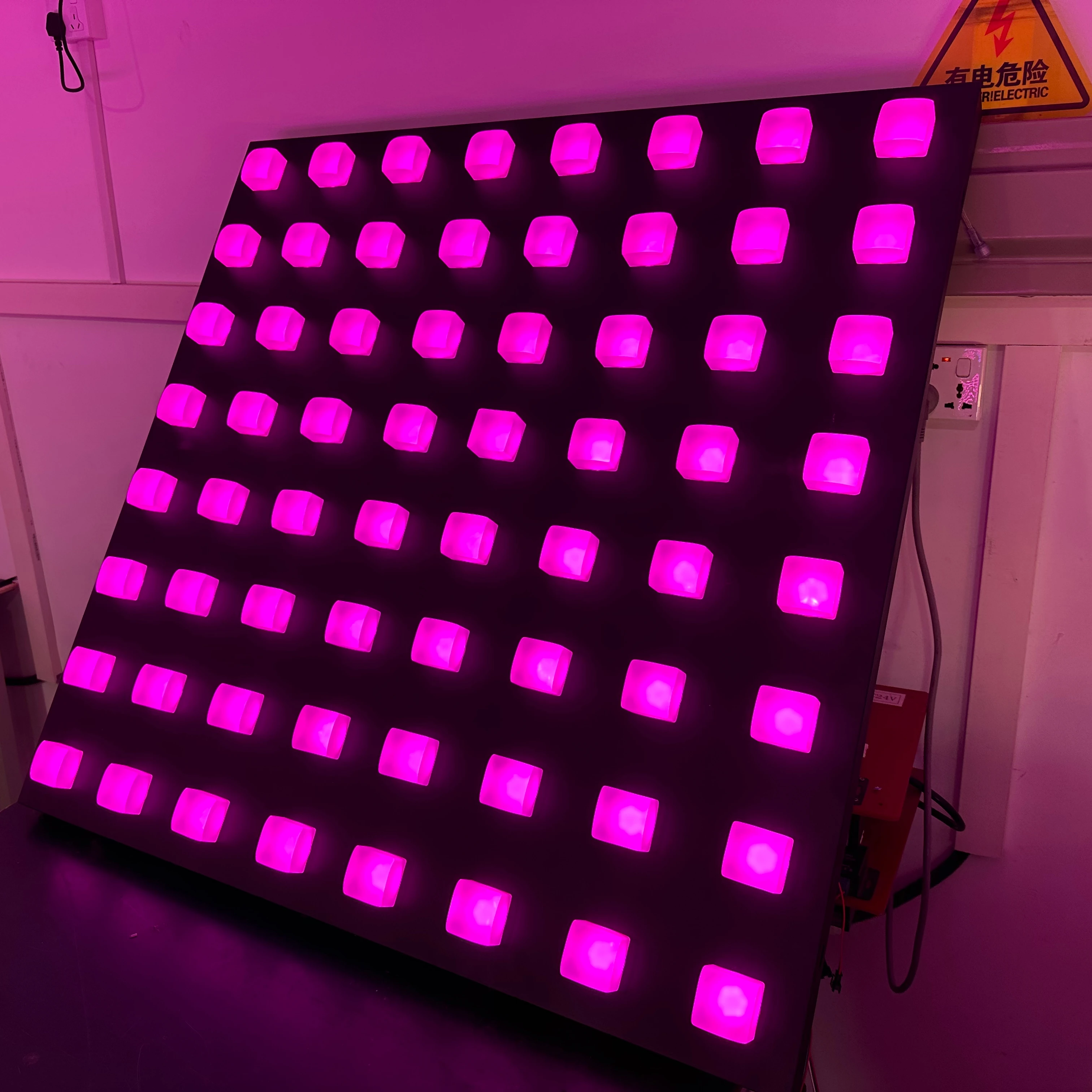 8 x 8 pixels LED strip Curtain, digital LED strip screen,digital curtain wall back light for Night Club