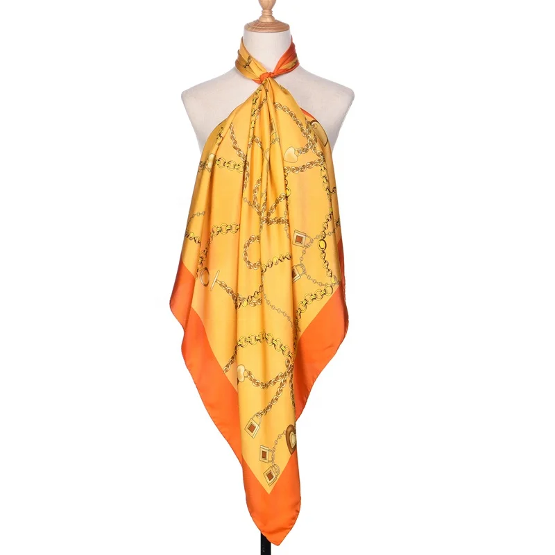 As Video Show Single Sided Printing Your Design Machine Hem 12 MM 100 Silk Scarf Silk Shawl