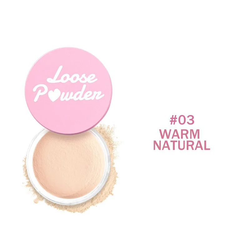 Private label long-lasting clear matte oil-controlling and waterproof make up loose setting powder