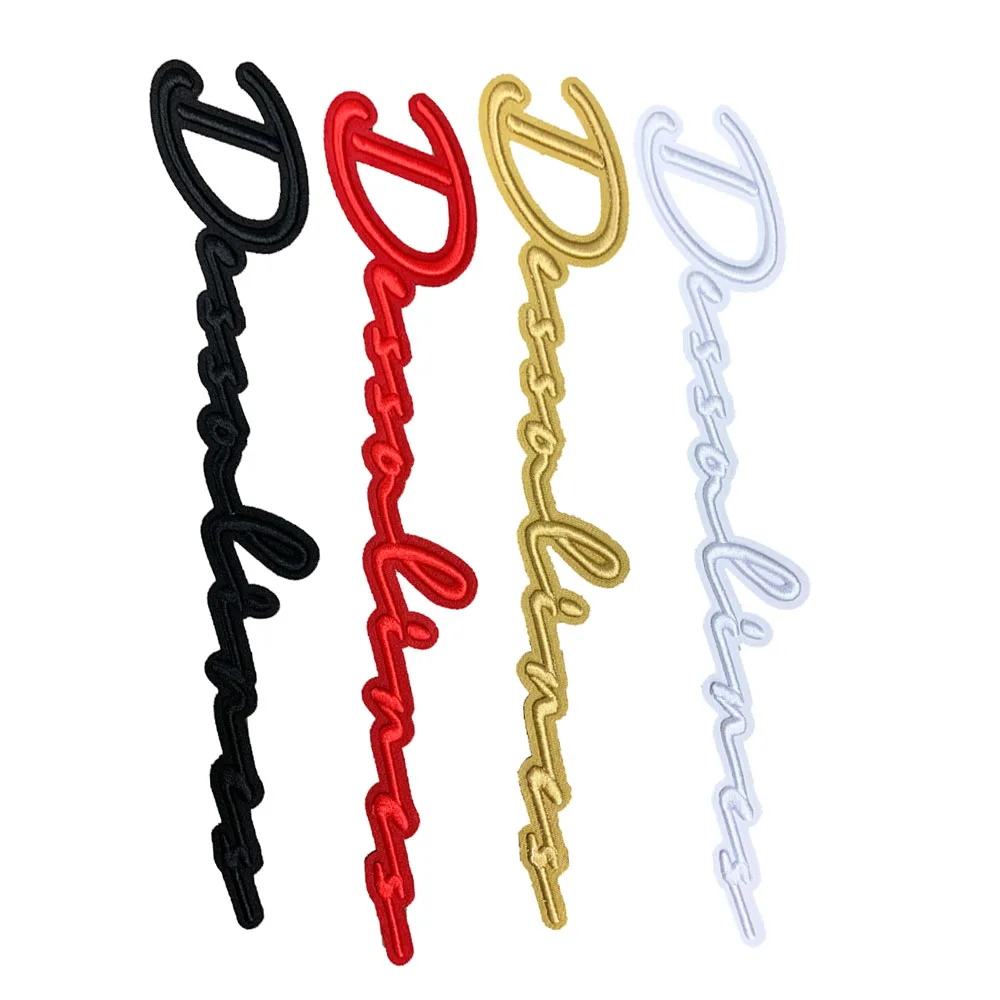 2021 New iron on letters custom design iron on logo custom embroidery 3D puff for hat products