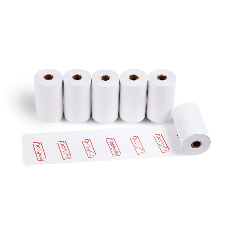 Factory wholesale customized logo thermal paper roll 57x40 cash register roll for supermarket