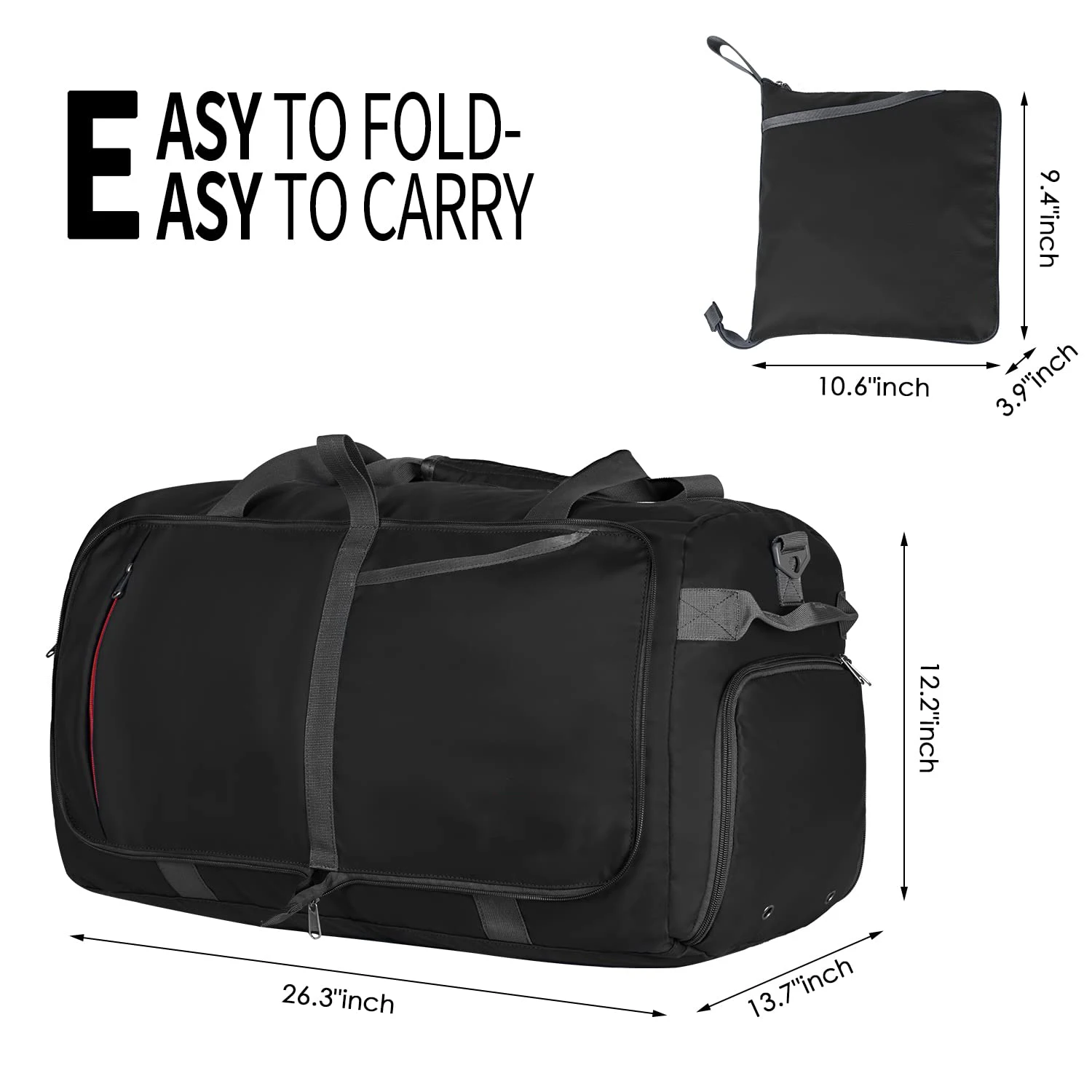 Wholesale Travel Bag Fitness Sports Clothes Storage Spend The Night Bag 600D Polyester Waterproof Shoulder Strap Pocket Tote Bag