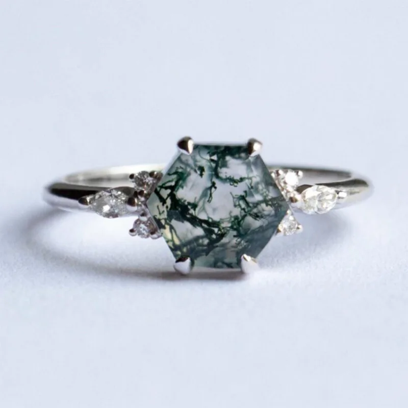 Natural Alexandrite Moonstone Rings for Women 925 Sterling Silver Ring Gemstone  Aquamarine Starry Amethyst Fine Jewelry