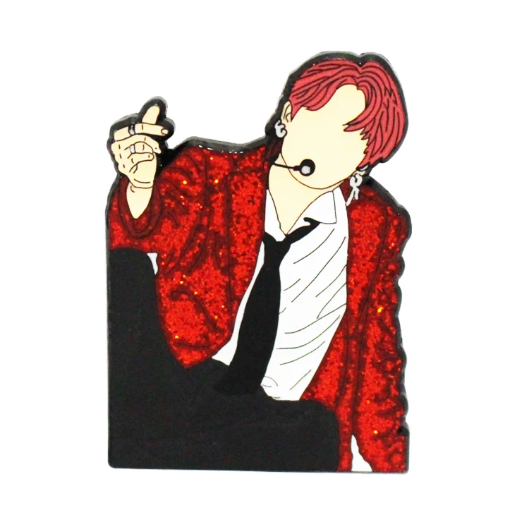 New 2d 3d cute cartoon heart round square car star christmas flag metal soft hard custom big enamel lapel pins