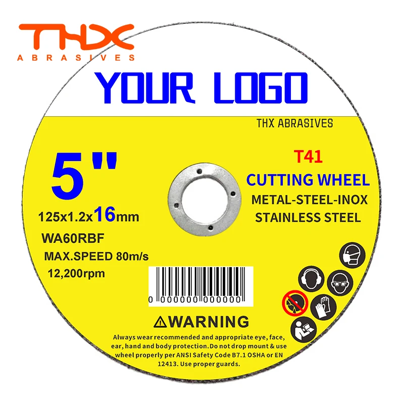 popular in Aluminum Oxide 5 inch cut disc125mm thin cutting Wheel pacer cutting disc 115 mm/4.5 Inch for metal & stainless steel