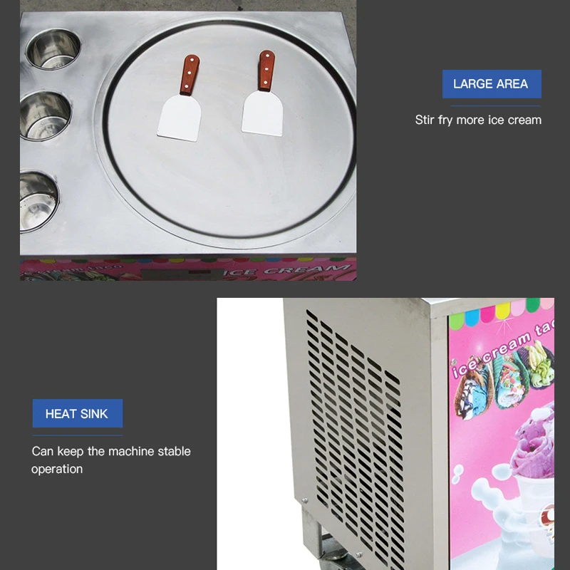 Professional non-stick smart stirring frying seasoning mixer sauce fried ice cream roll automatic cooking stir fry machine