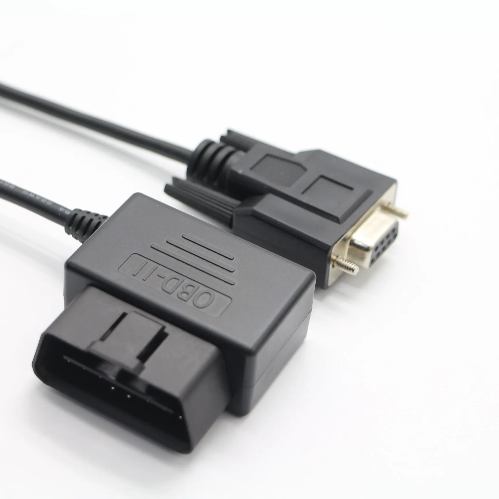 DB9 Serial RS232 male  Port to female OBD  16 Pin OBD Cable Adapter Diagnostic Extension Cord Connector