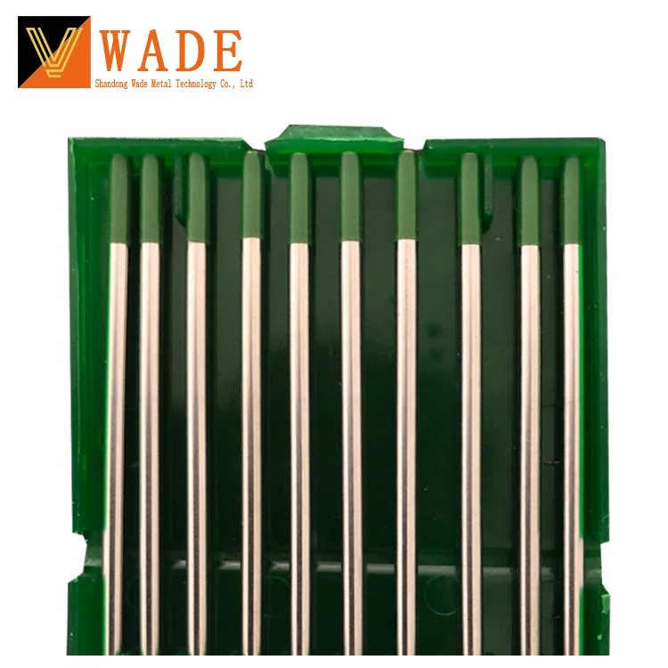 
1.6mm WP tungsten pin green 1.6mm x 175mm pure Tungsten electrodes for ARC welding 