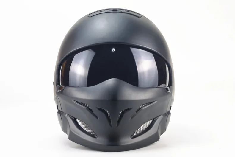 Мотоциклетный шлем Рыцарь Черный скорпион, четыре сезона, 2 в 1, 3/4 дюйма