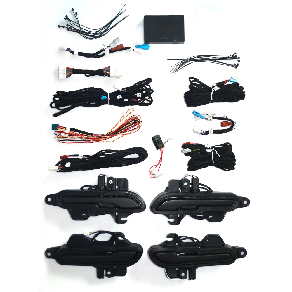 Electric Door Handles Auto Car Pens Auto Parts Accessories for Model 3 Model Y with 4 pcs Car Door Handle Set