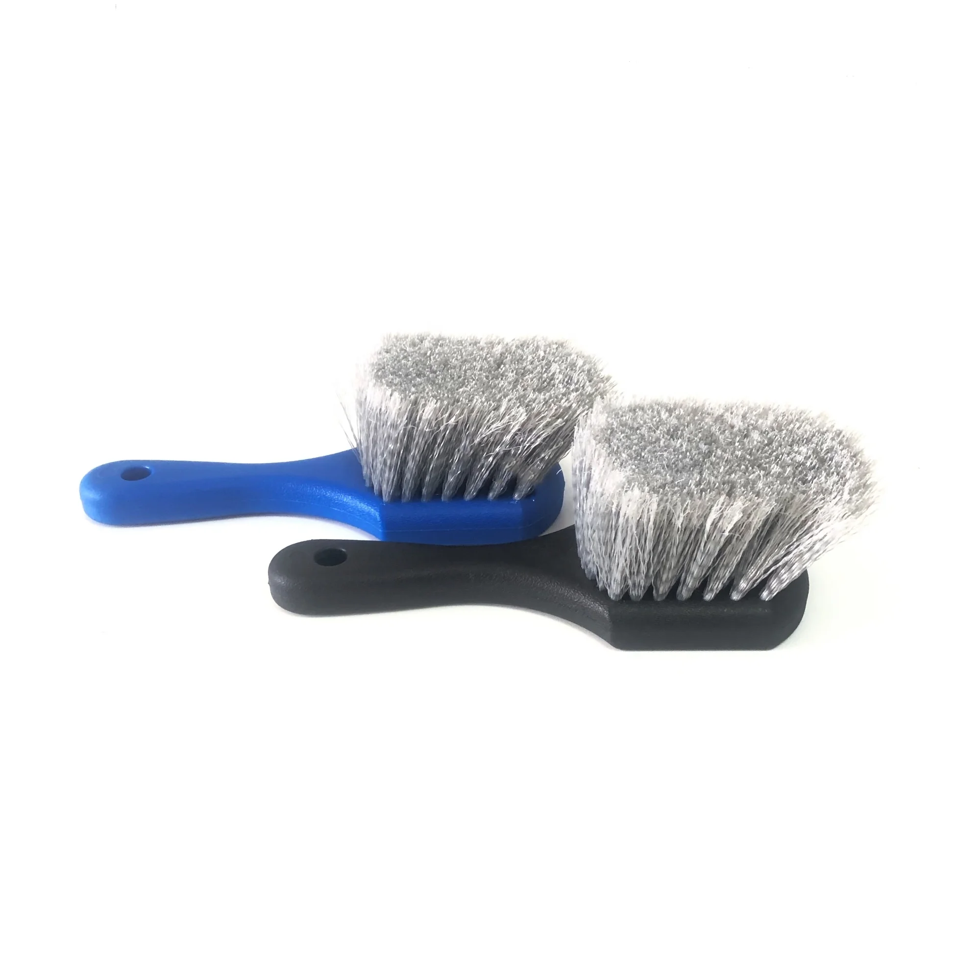 Selected Auto exterior detailing brush customized tire cleaning brush OEM carpet rim alloy wheel brush with flag-tipped bristles