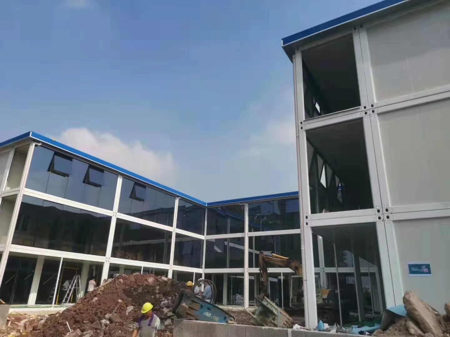 Modern style Prefabricated steel structure Luxury container house all with steel structure prefab house