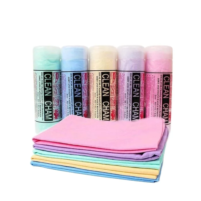 Супер Впитывающая синтетическая ткань для чистки автомобиля pva chamois в рулоне с пластиковым контейнером