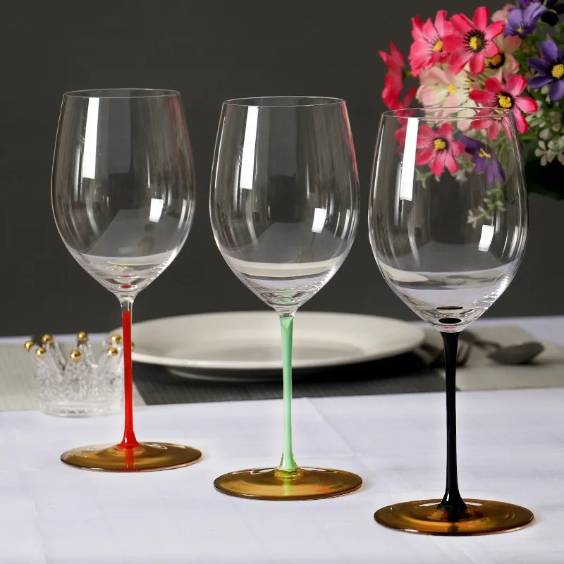 Luxury Champagne Flutes Bling Colorful Wine Glass Crystalline Toasting Glasses Goblet Rhinestones wine Glass