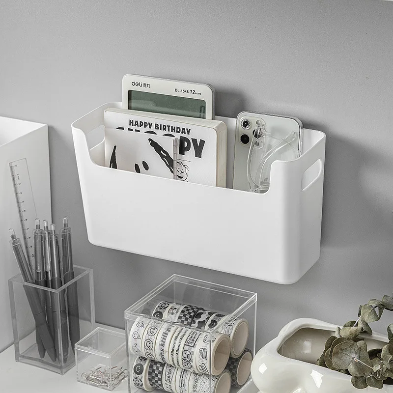 Hot Selling Plastic White Kitchen Desktop Pantry Bin Storage Organizer for Home plastic stackable storage box with handle