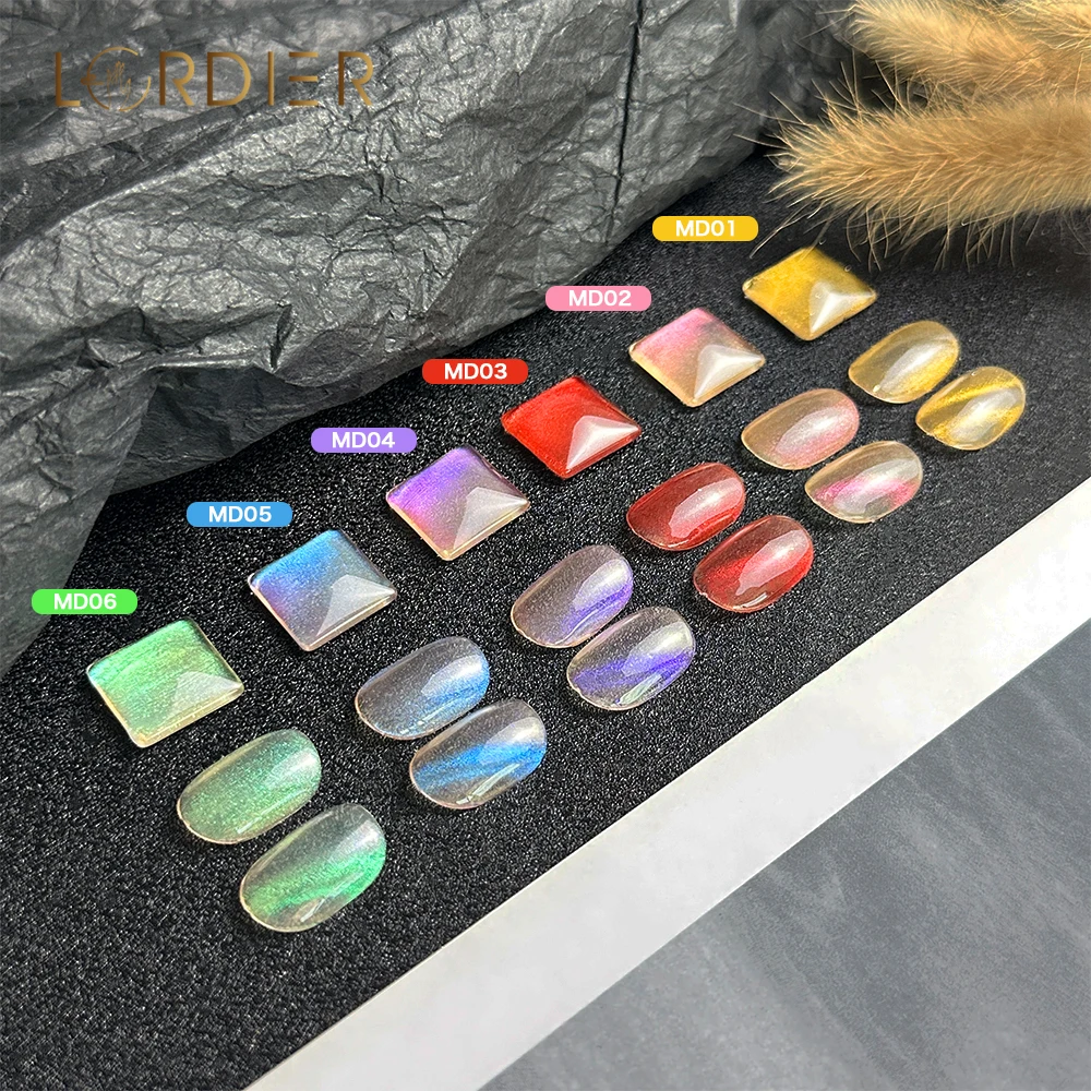 Korean Style Milky Way Cat Eye Powder Pearl Magnetic Nail Pigment For Nail Polish Gel