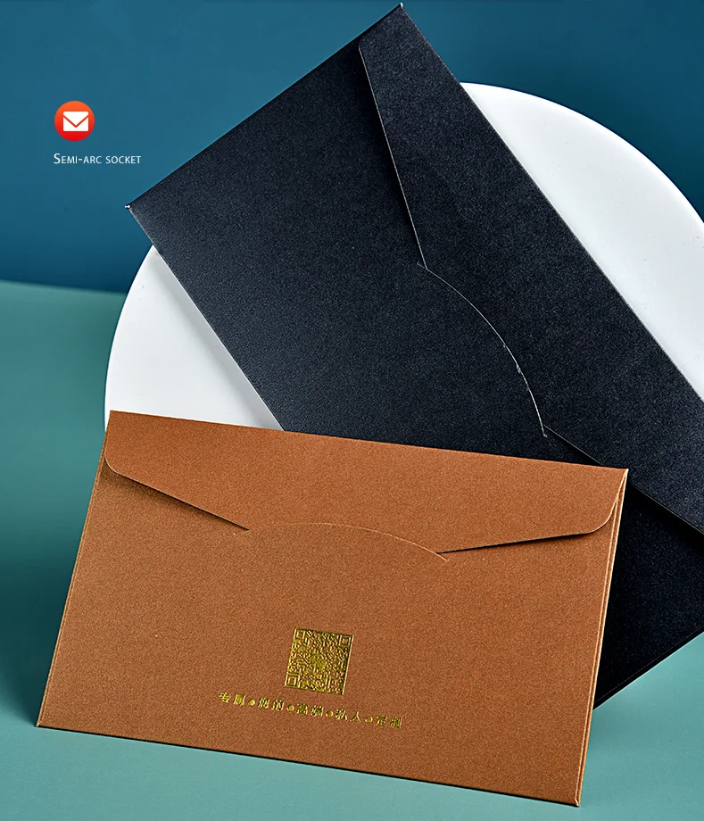 Wholesale Custom Cheap Size Business Invitation Letter Blank Envelope Kraft Paper Envelope