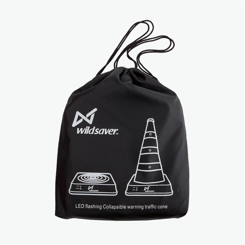 Factory Outlet Traffic Safety Cones Flexible 41~70cm USB Rechargeable Collapsible Road Work Cones with Solar Charging Panel