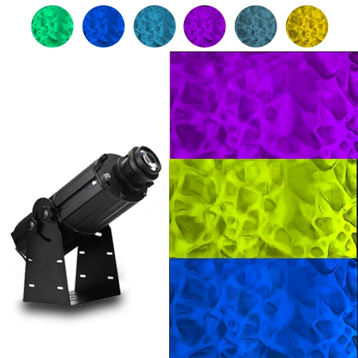 Waterproof IP65 Custom Logo Rotating Gobo Projector Light Outdoor Ripple water Advertising Lights