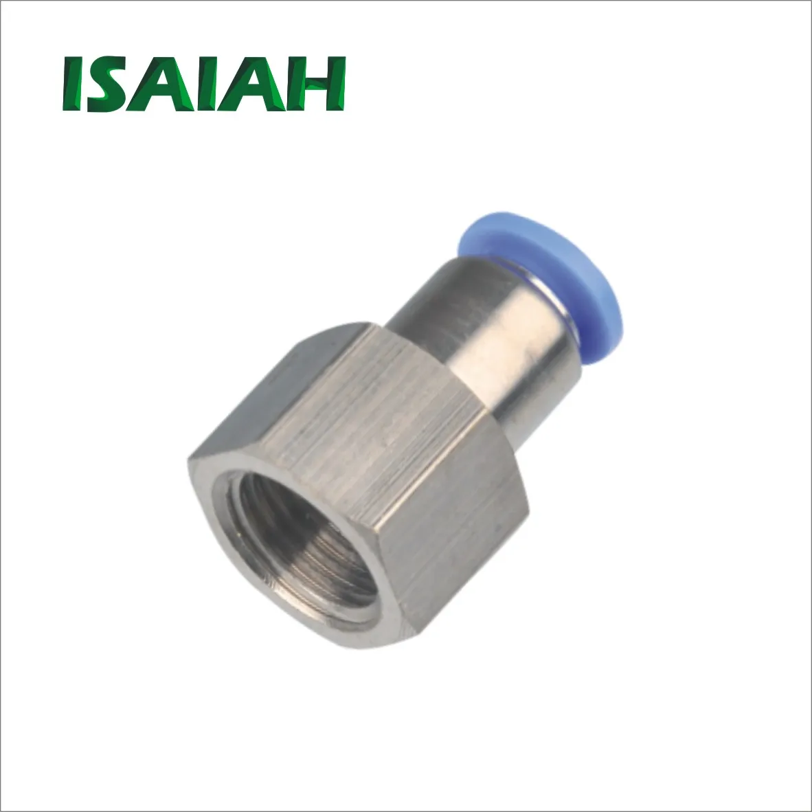 Manufacturer Pneumatic Joint SMC Type Plastic Push Quick Air One Touch Tube Brass with Nickel plated Straight Air Fittings