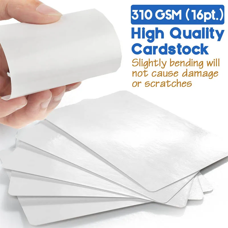 High-Quty 180-Count Flash Cards Custom Blank Poker Playing Cards Write-On Paper Game luxury Card With Chip PVC Smart Blank