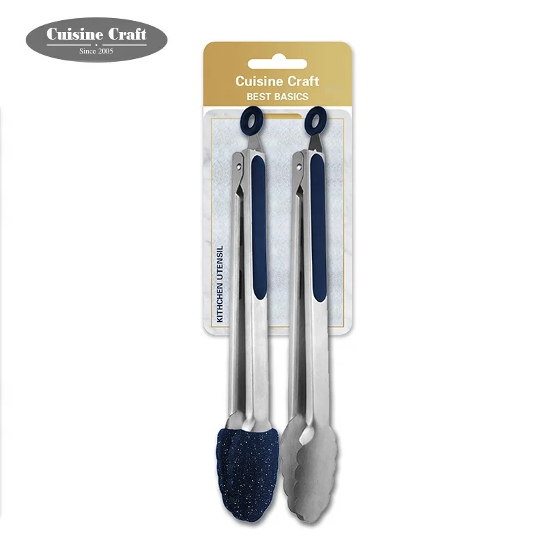 High Quality Kitchen Accessories Silicone Food Tongs Bbq Serving Tong for Grill Buffet