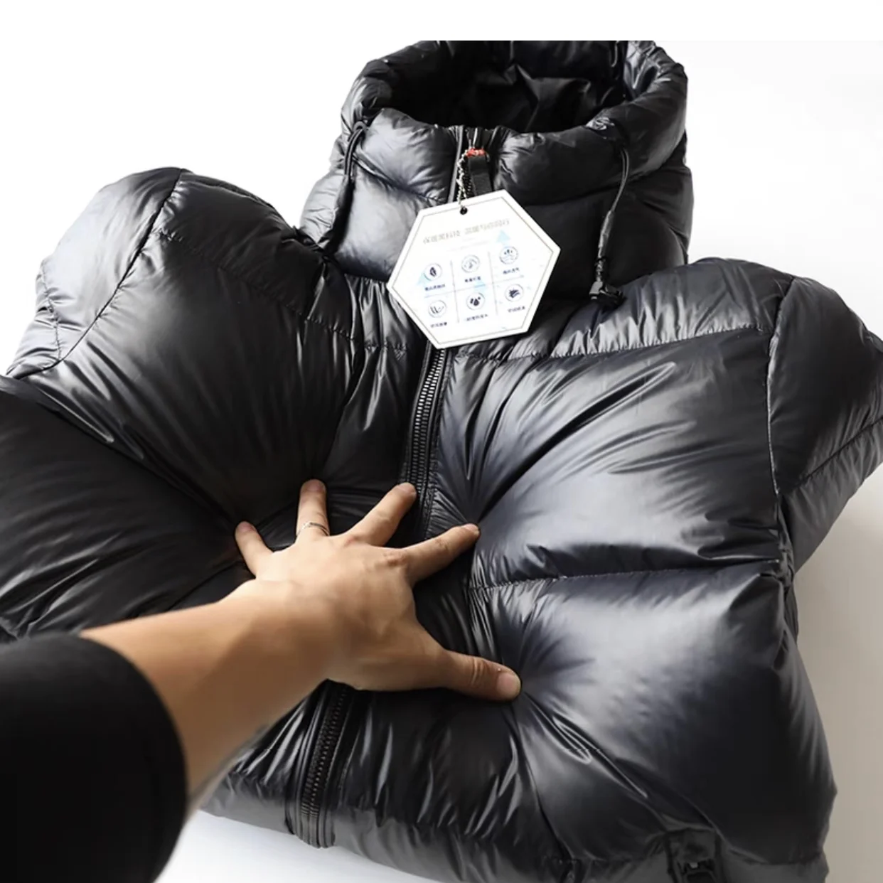 Mens Down Jacket Self Heating Down Jacket Jackets Short Couple Winter Clothes