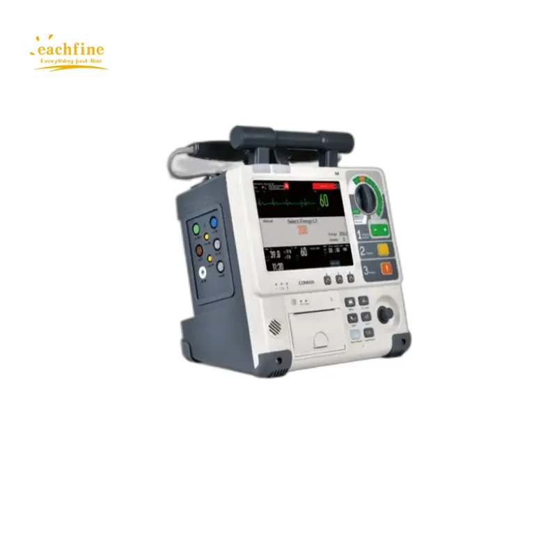 Emergencymedical Defibrillator with CPR AED Mode Biphasic Defibrillator Machine Cardiac Monitor Portable Cardiac Defibrillator