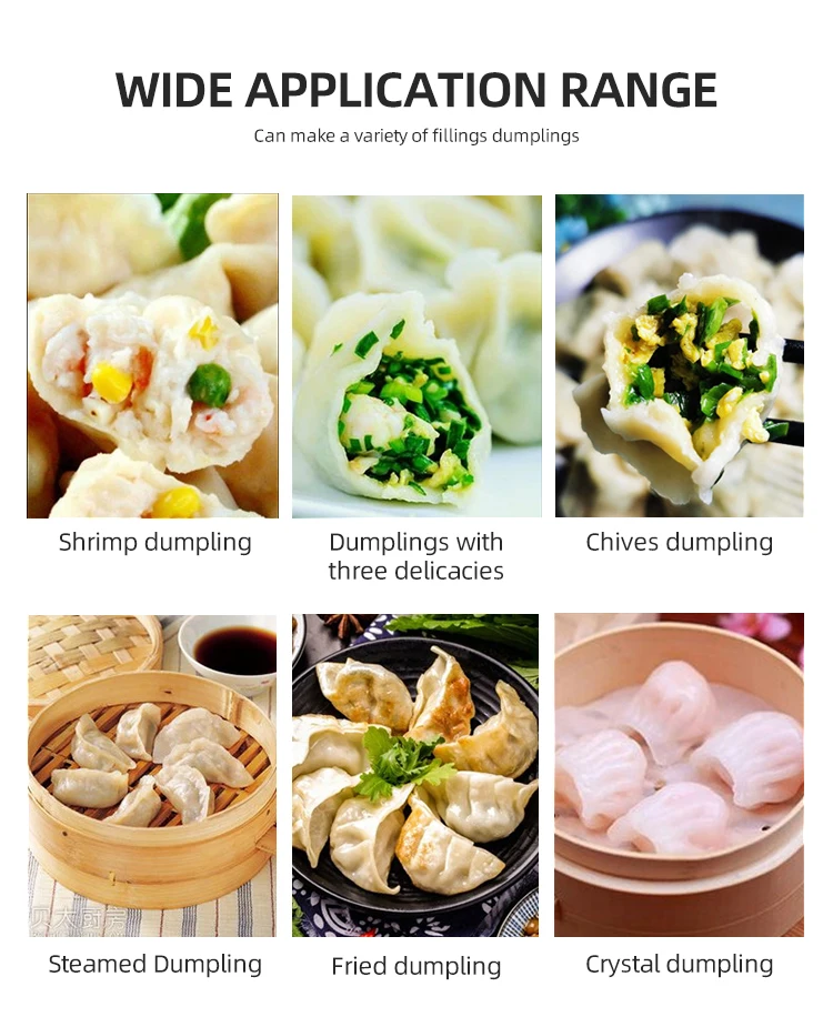High Efficiency  Small Dumpling Making Machine Table Top Semi Automatic Chinese Dumpling Machine
