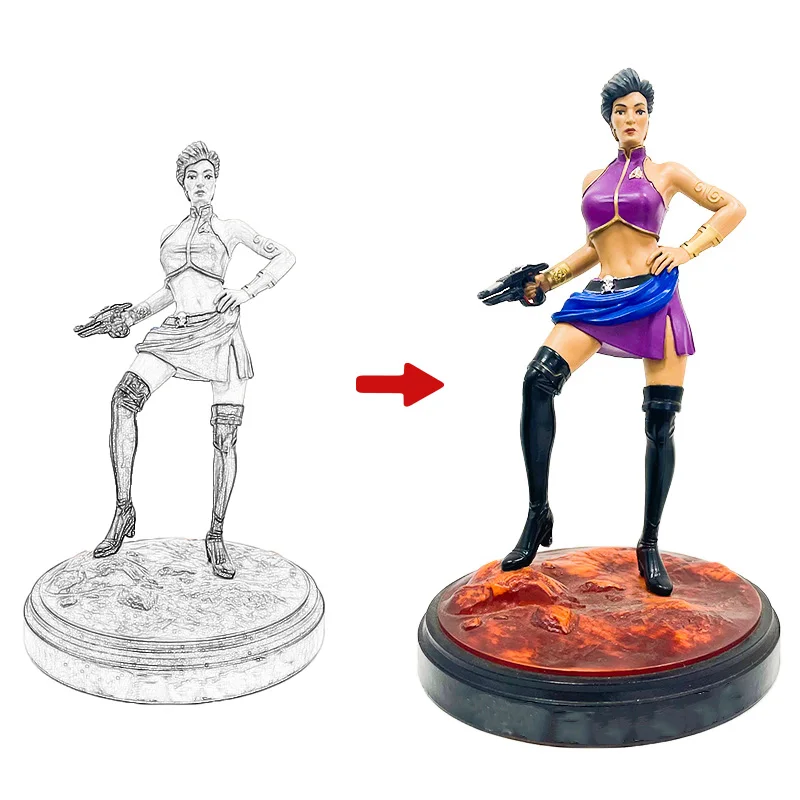 Custom 3D Collectible Action Figure Collectible Injection Molding Action Model Rubber Toy Cartoon Plastic Miniature Figures