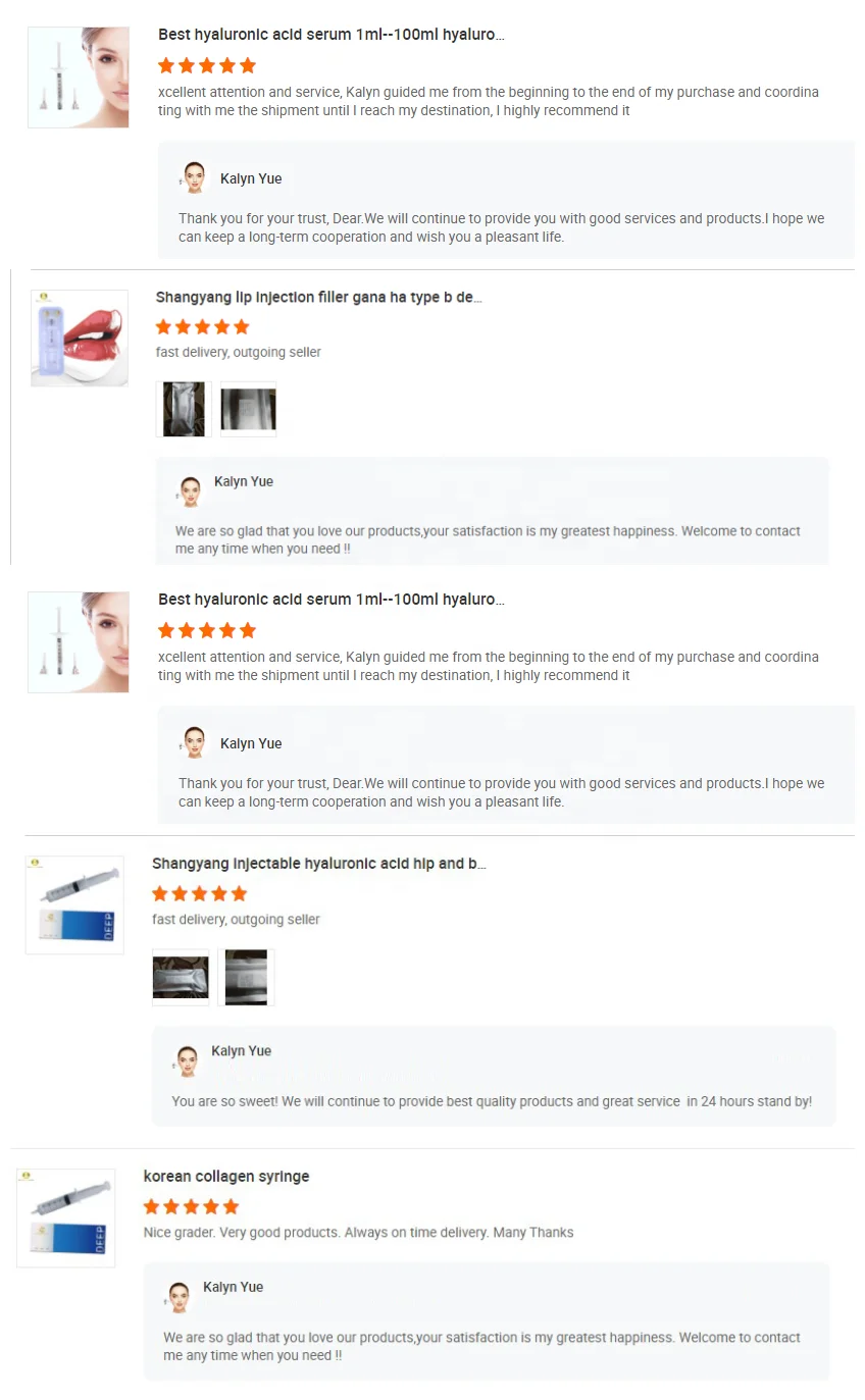 Shangyang CE  factory acide hyaluronic revolax dermal filler  injections syringes  10ml