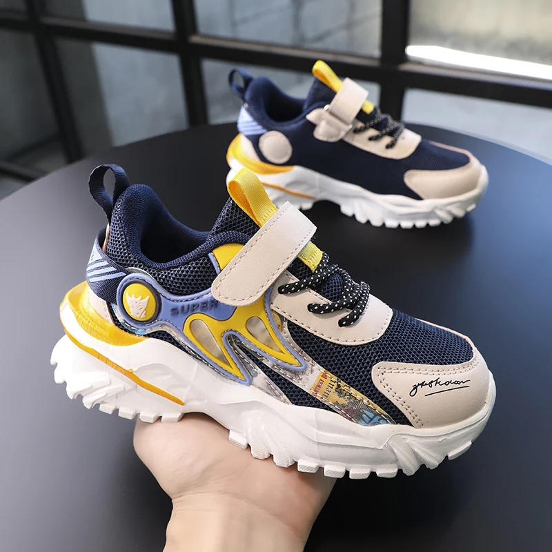 Hot Sale Fashion Unisex Athletic Sneakers Breathable Fly Knit Casual Custom Logo Running Shoes Kids