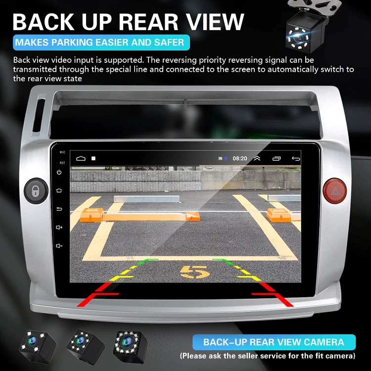 1+16G android  multimedia car dvd player gps navigation video car radio android For Citroen C4 C-Triomphe C-Quatre 2004-2009