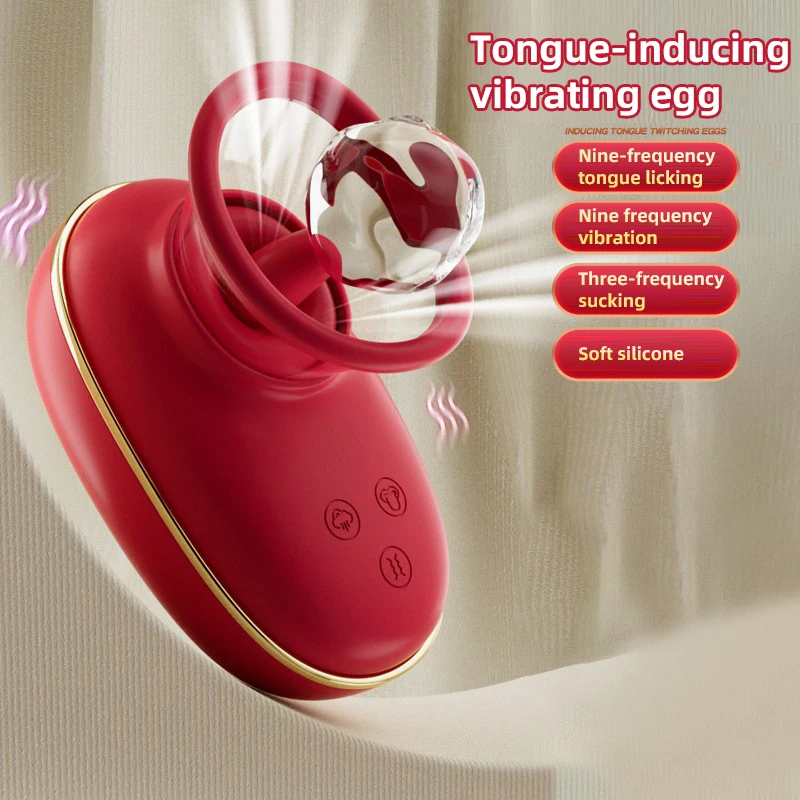 HG 2024 new design women female silicone massager egg sex toy women bed breast sucking machine tongue vibrator nipple sucker