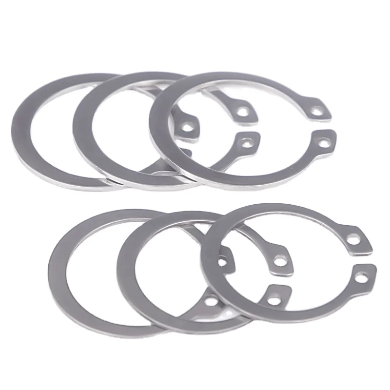 China Supplier 304 316 Stainless Steel External Retaining Washer Circlips Sack Retaining Snap Ring Split Washer