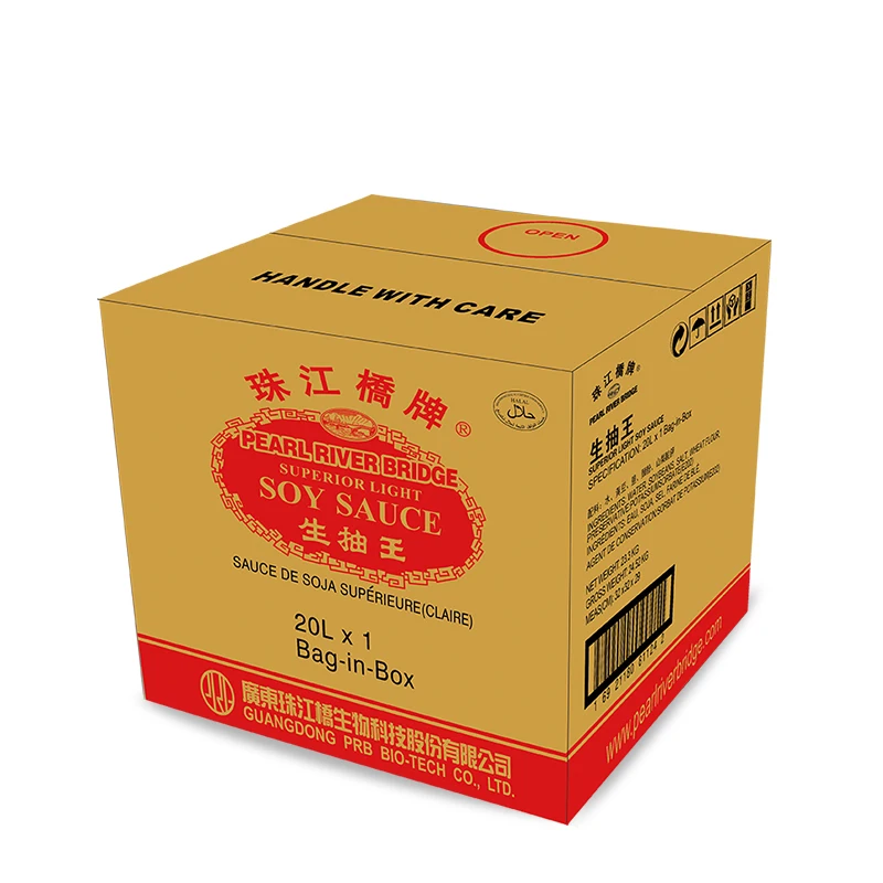 PRB Superior Light Soy Sauce 20L Pearl River Bridge Brand Naturally Brewed Plastic Barrel Factory Price High Quality