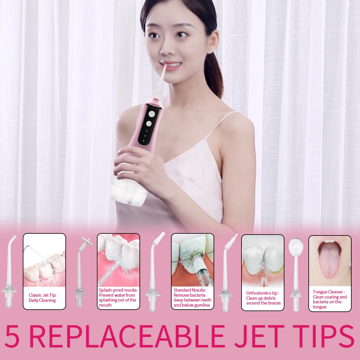  New professional electric mini oral irrigator water flosser for teeth
