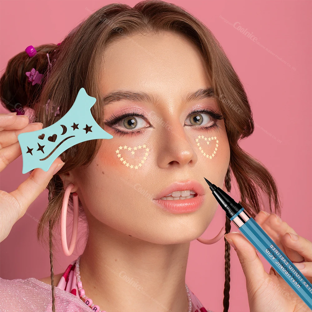 Wholesale  Eye Makeup Auxiliary Cosmetic Silicone Eye Makeup Tool 5 In 1 Make-up Helper Eyebrow Tattoo