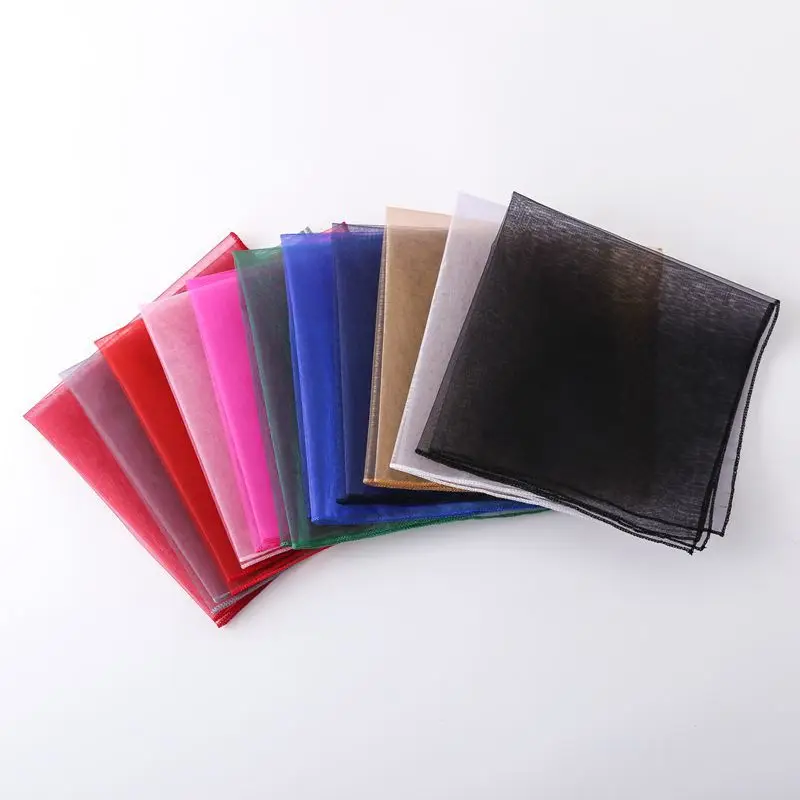 Custom New Design Organza 45x45cm Napkins Tablecloth Table Mat For Wedding Western Restaurant