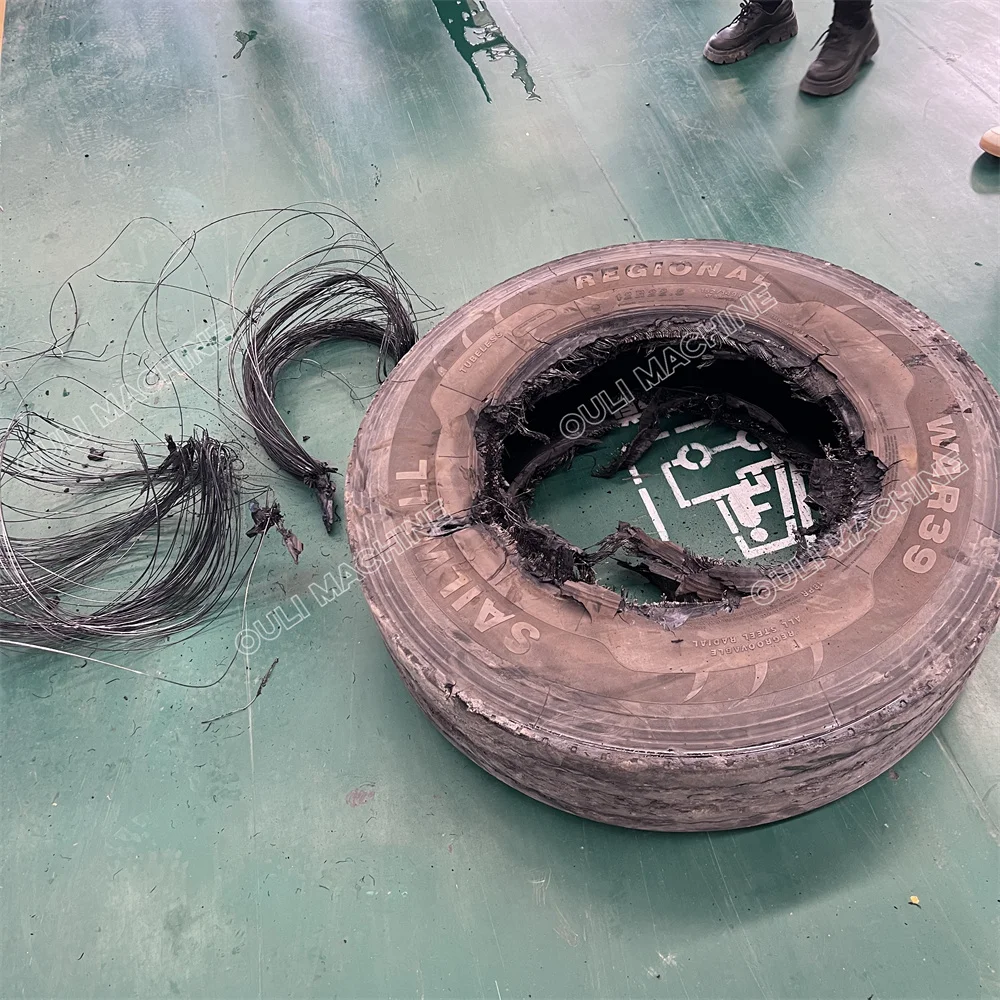30 years experienced tire recycling machinery manufacturer remove tire wire steel machine,tyre shredder chunks blocks machinery