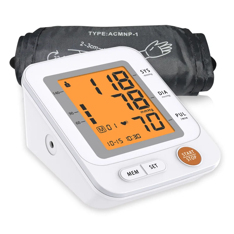 Tensiometro High accurate digital blood pressure monitor upper arm type bp machine with irregular heartbeat indicator