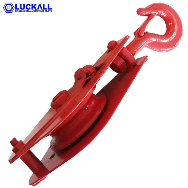 Окрашенный стальной трос блок шкива оборудование для такелажа